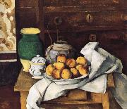 Paul Cezanne of still life with fruit oil on canvas